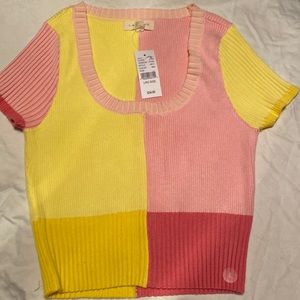 PACSUN stretchy Color Block Sweater | Large